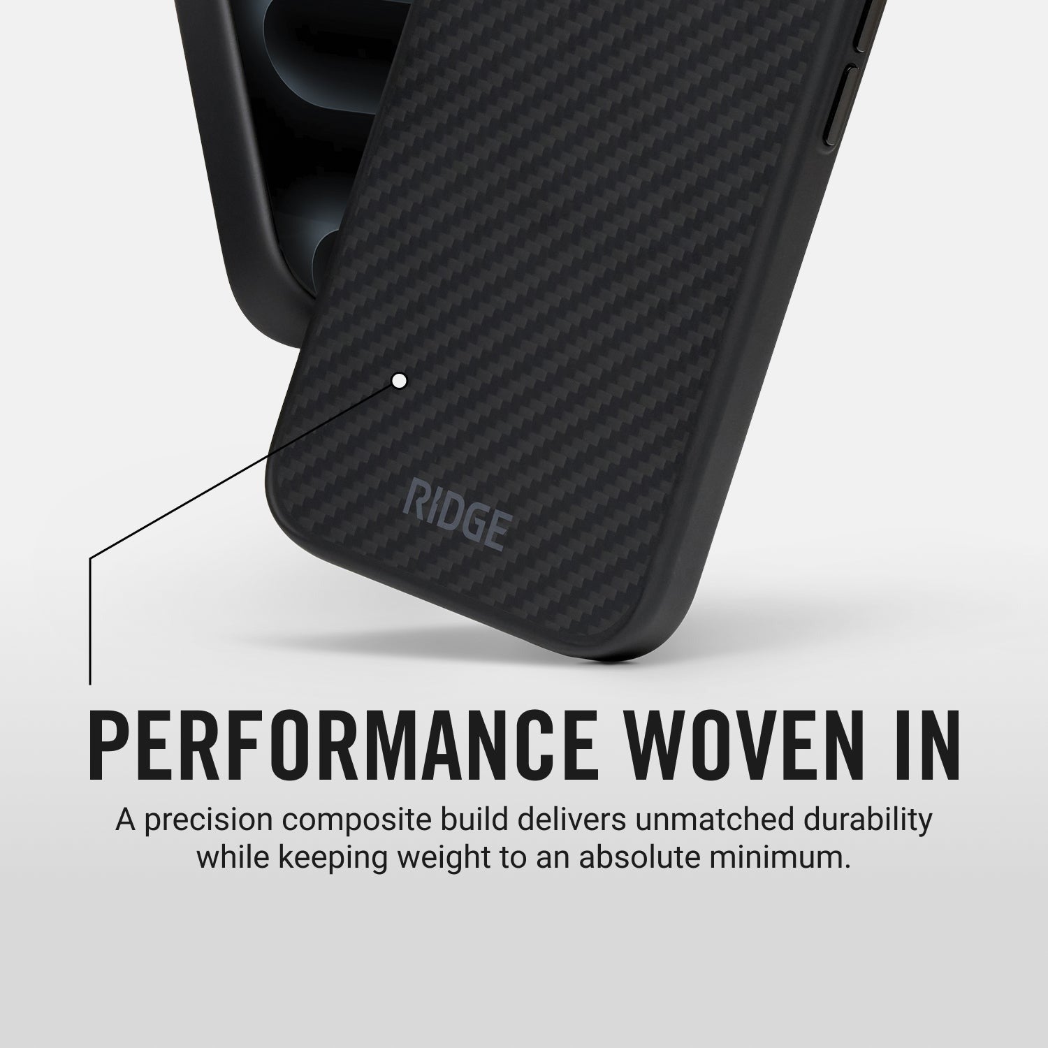 Ridge Phone Case - Carbon - iPhone 16