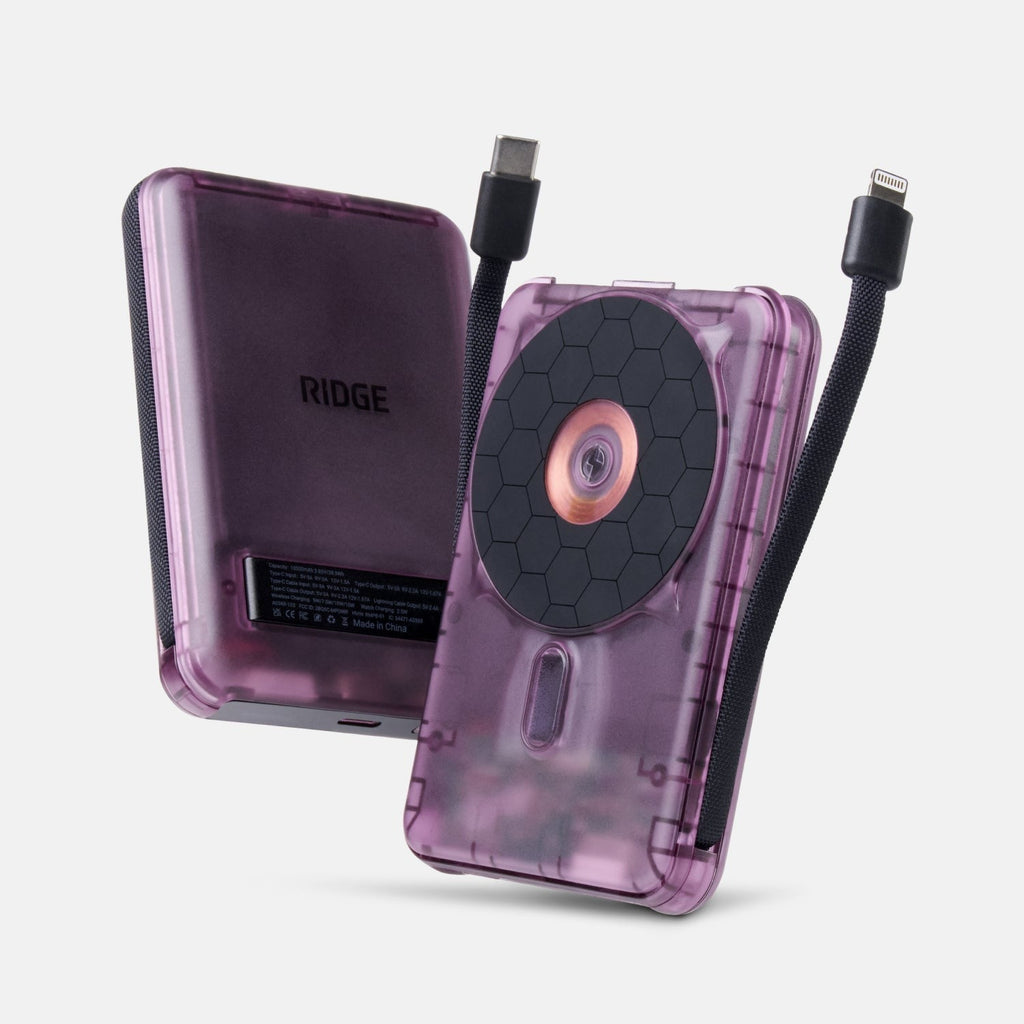 Ridge Power Bank - 10k mAh Bundle - Atomic Purple - 3-Pack