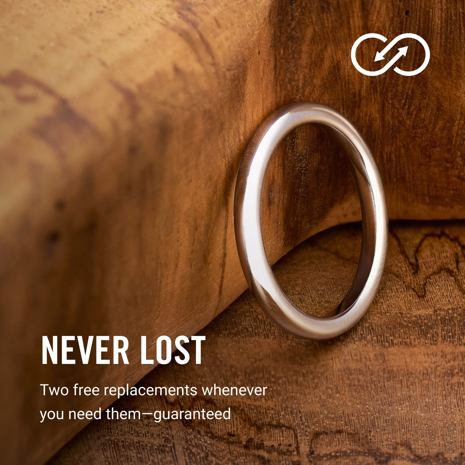 2mm Rounded Ring Set - 14K White Gold