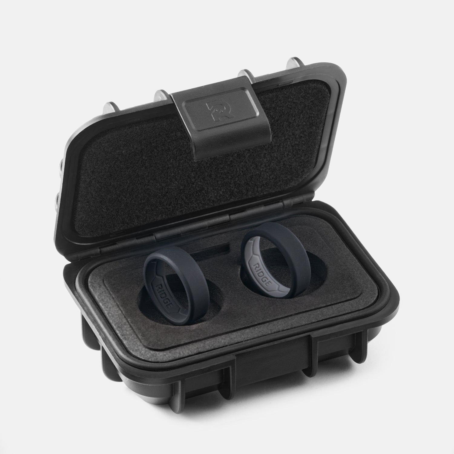 8mm Silicone Ring Set - Royal Black