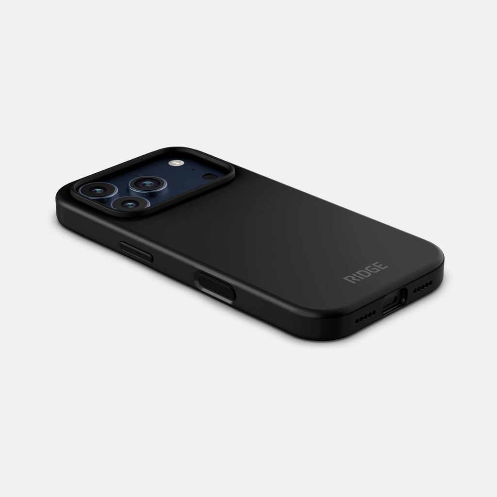 Ridge Phone Case - Matte Black - iPhone 17 Pro