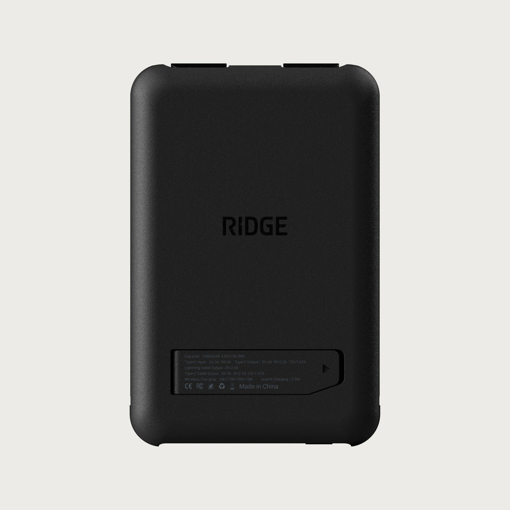 Ridge Power Bank - 10k mAh Bundle - Matte Black - 2-Pack