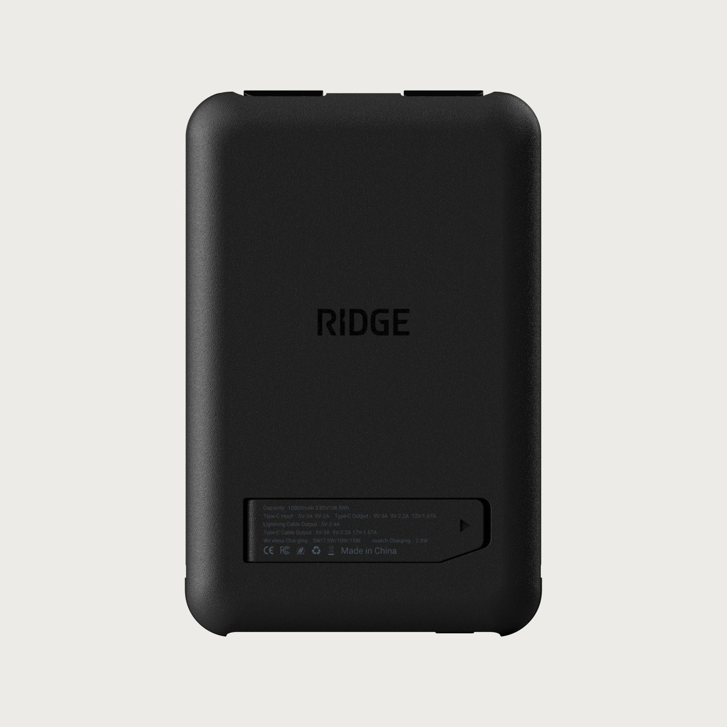 Ridge Power Bank - 10k mAh Bundle - Matte Black - 2-Pack