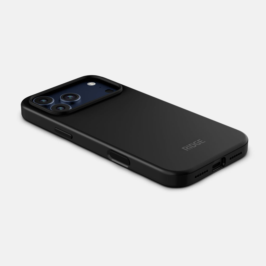 Ridge Phone Case - Matte Black - iPhone 17 Pro Max