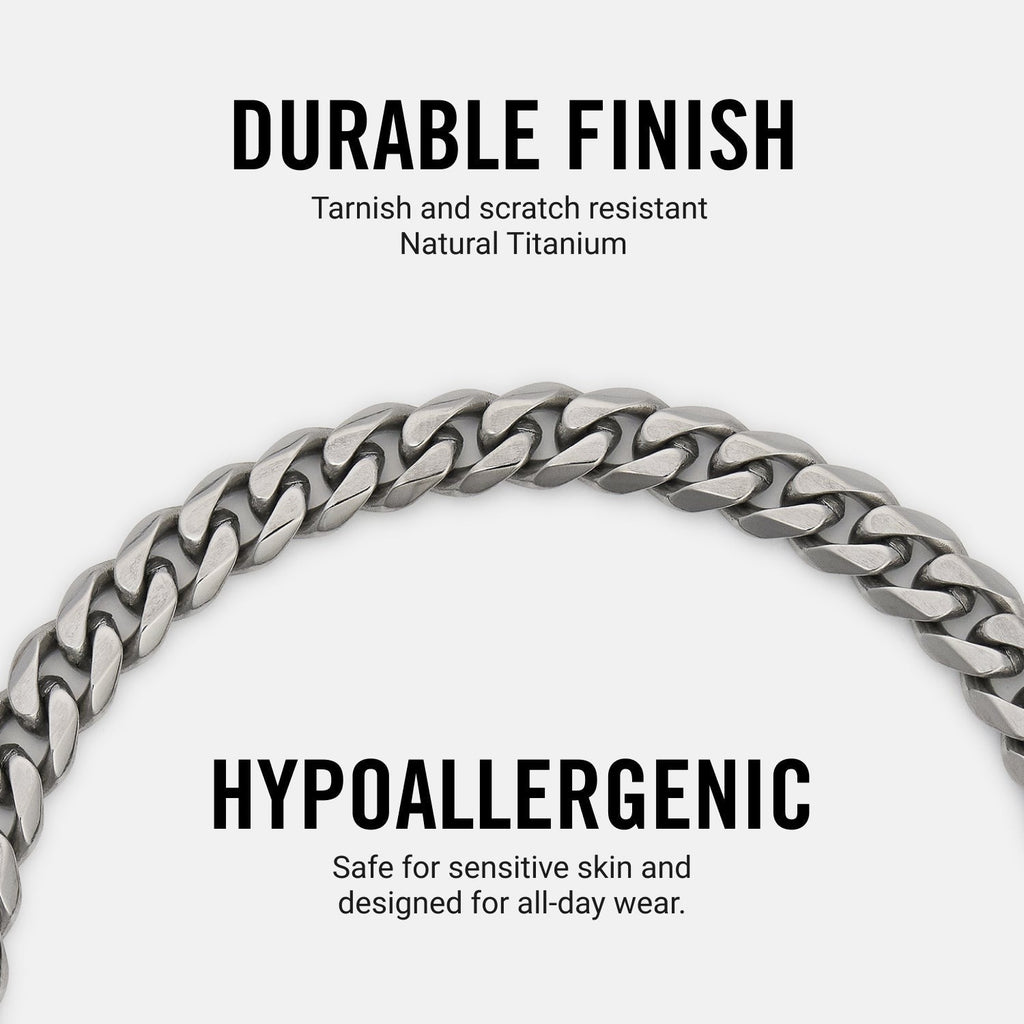 Curb Chain Kit - Titanium - Medium