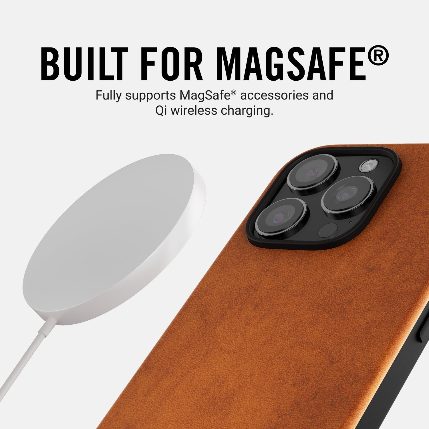 Ridge Phone Case - Tobacco Brown Leather - iPhone 16