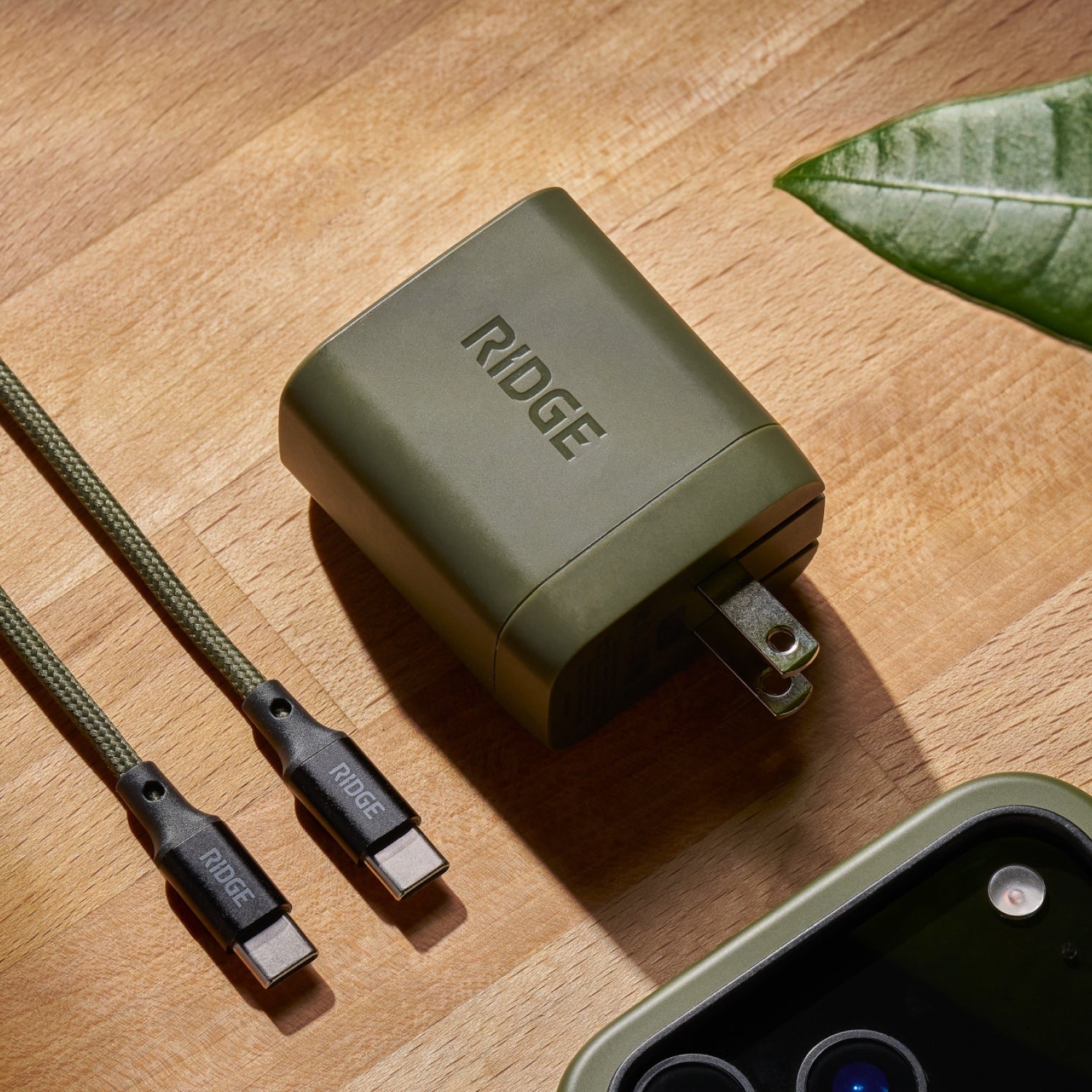 Wall Charger Set - 45W - Matte Olive