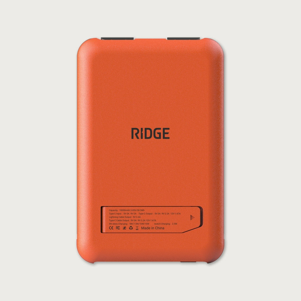 Ridge Power Bank - 10k mAh Bundle - Basecamp Orange - 2-Pack
