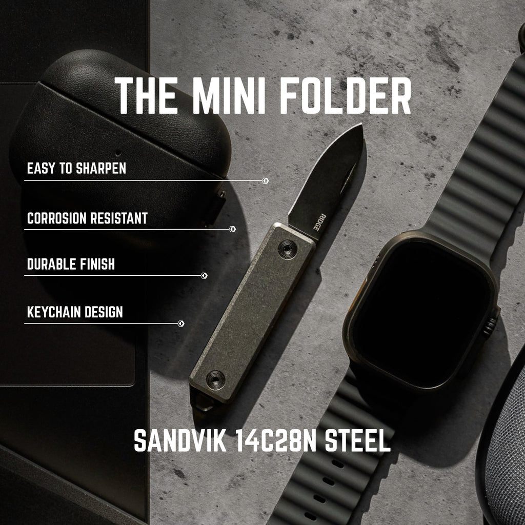 Mini Folder - Stonewashed Titanium