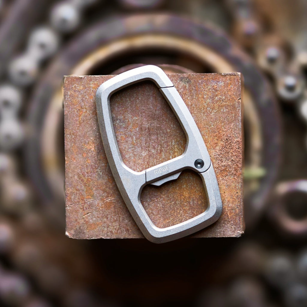 Dual Chamber Carabiner - Stonewashed Titanium