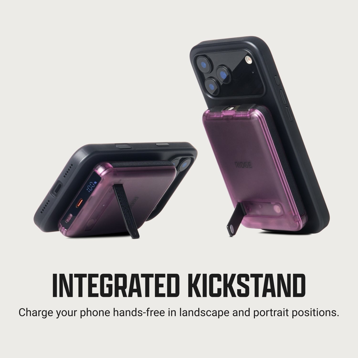 Ridge Power Bank - 10k mAh Bundle - Atomic Purple - 3-Pack