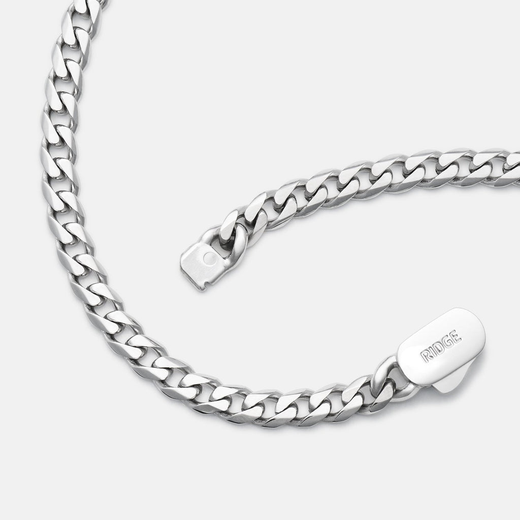 5mm Curb Chain - Platinum - 22"