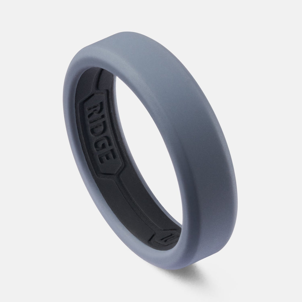 6mm Silicone Ring Set - Gunmetal