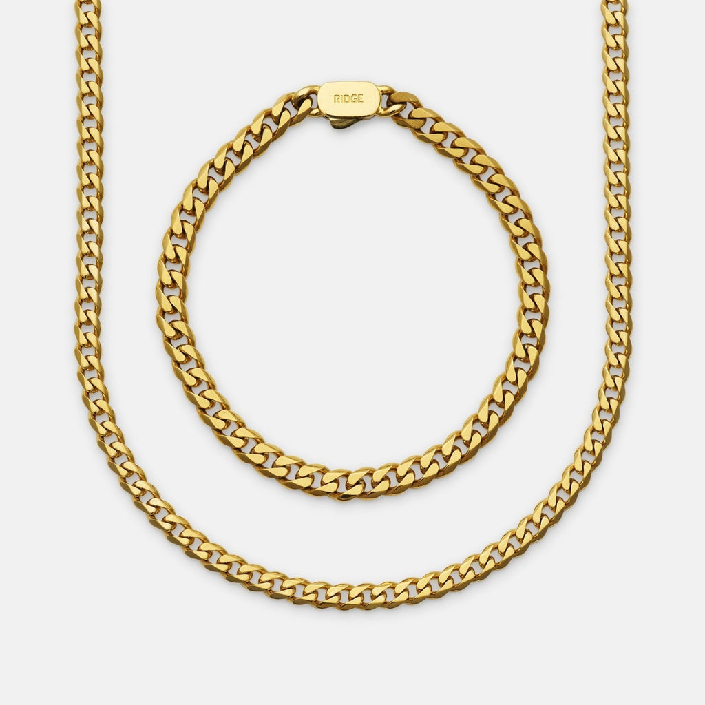 Curb Chain Kit - 18K Gold - Medium