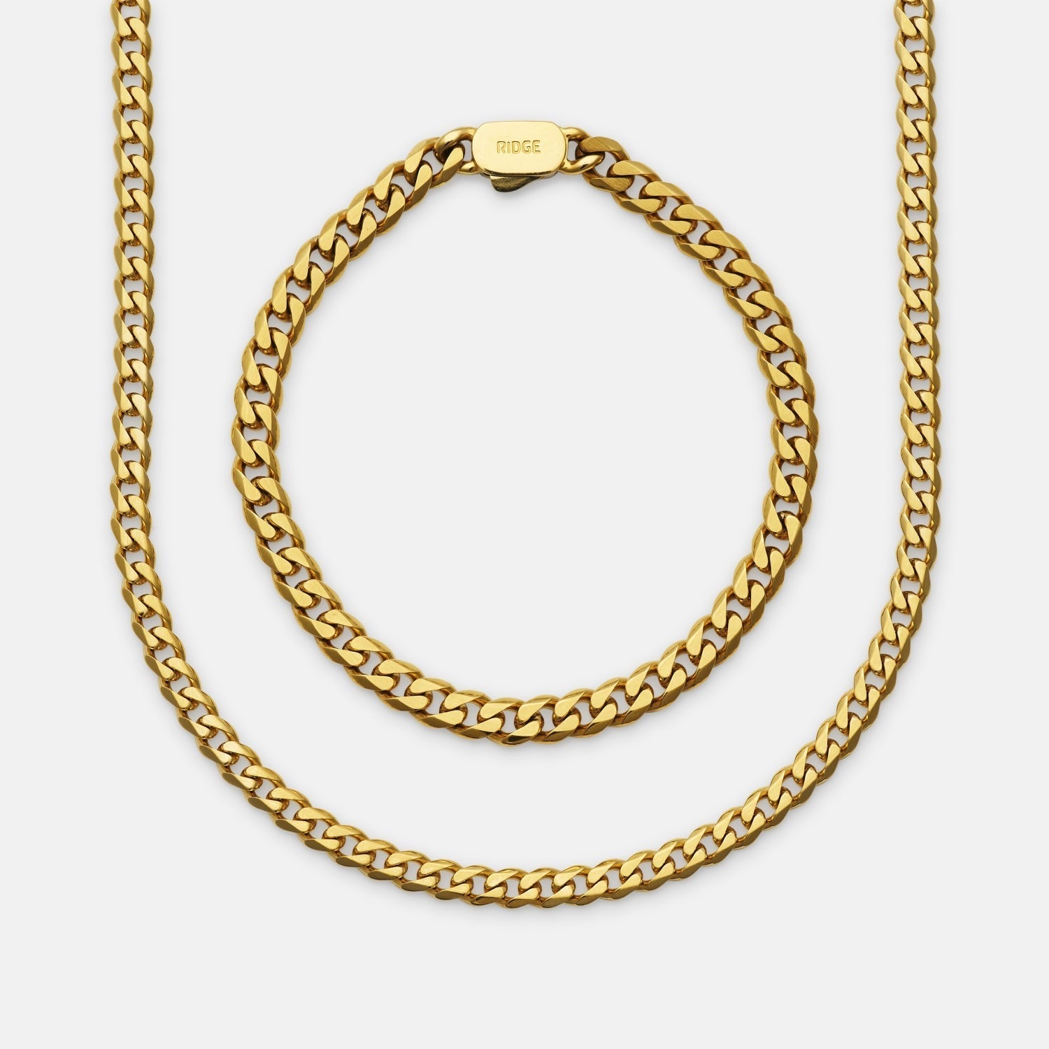 Curb Chain Kit - 18K Gold - Medium