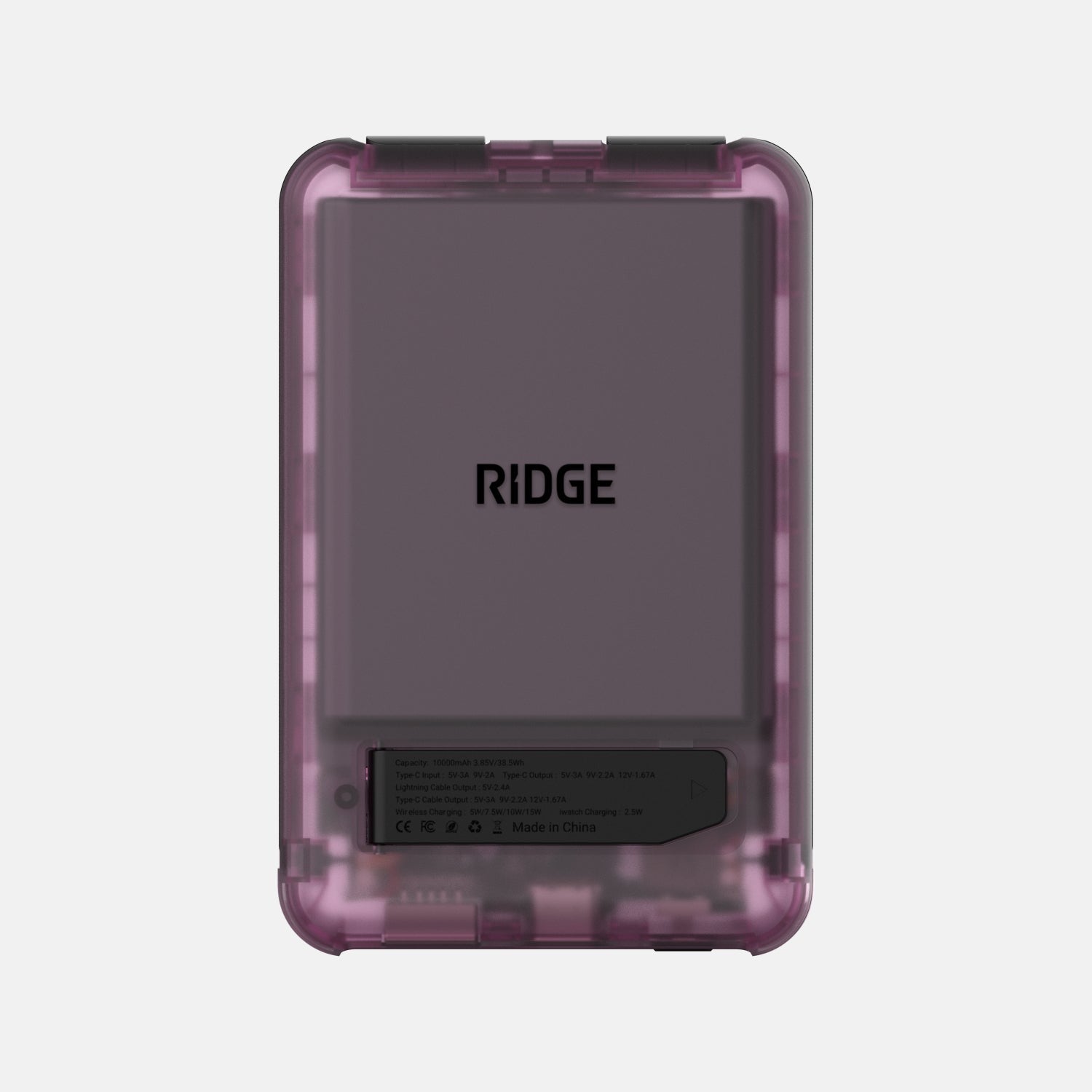 Ridge Power Bank - 10k mAh Bundle - Atomic Purple - 3-Pack