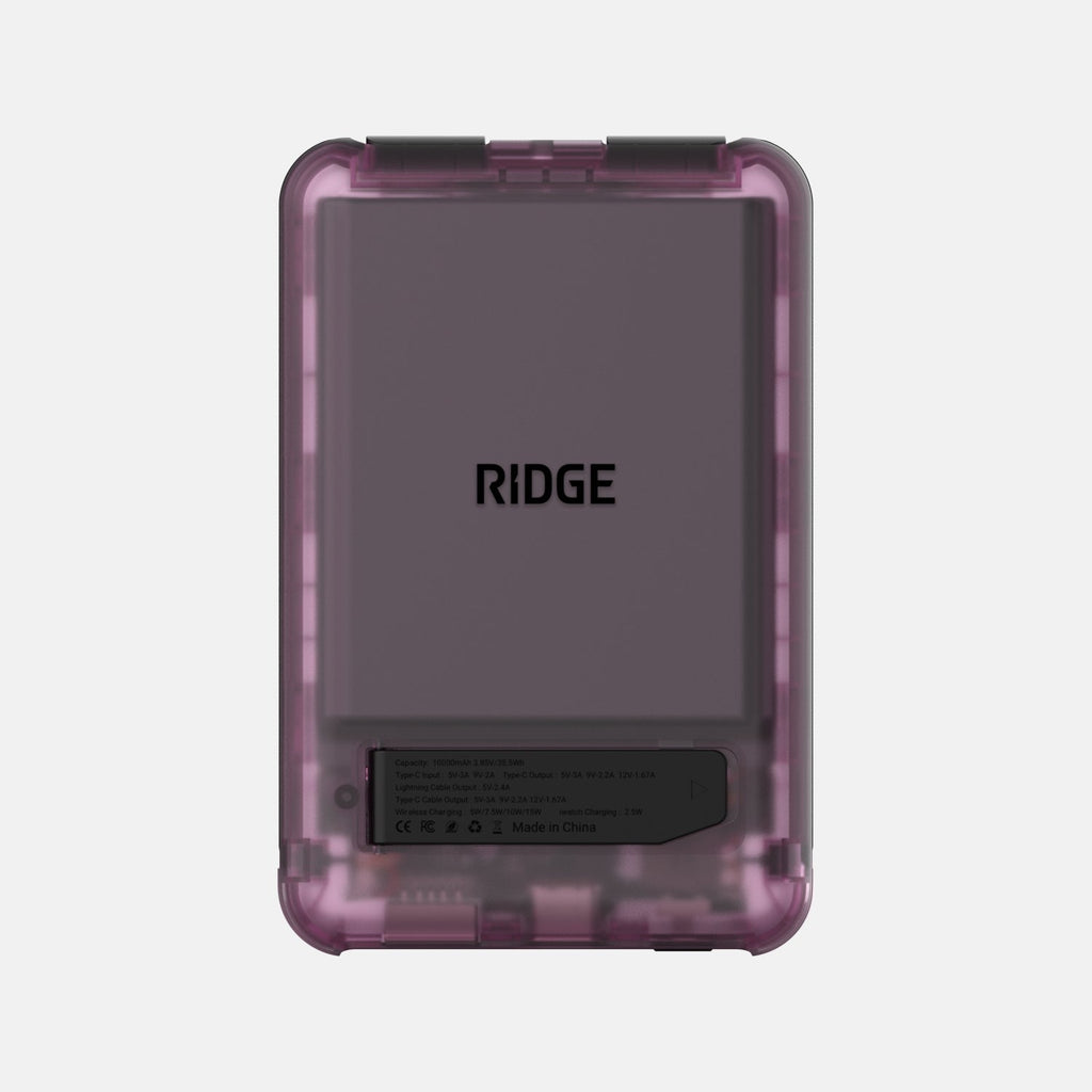 Ridge Power Bank - 10k mAh Bundle - Atomic Purple - 3-Pack