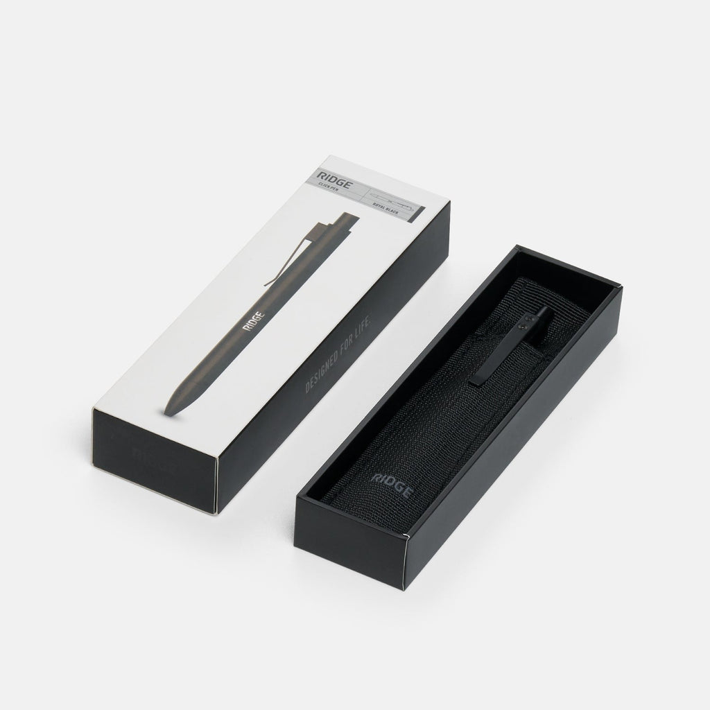 Ridge Click Pen - Royal Black