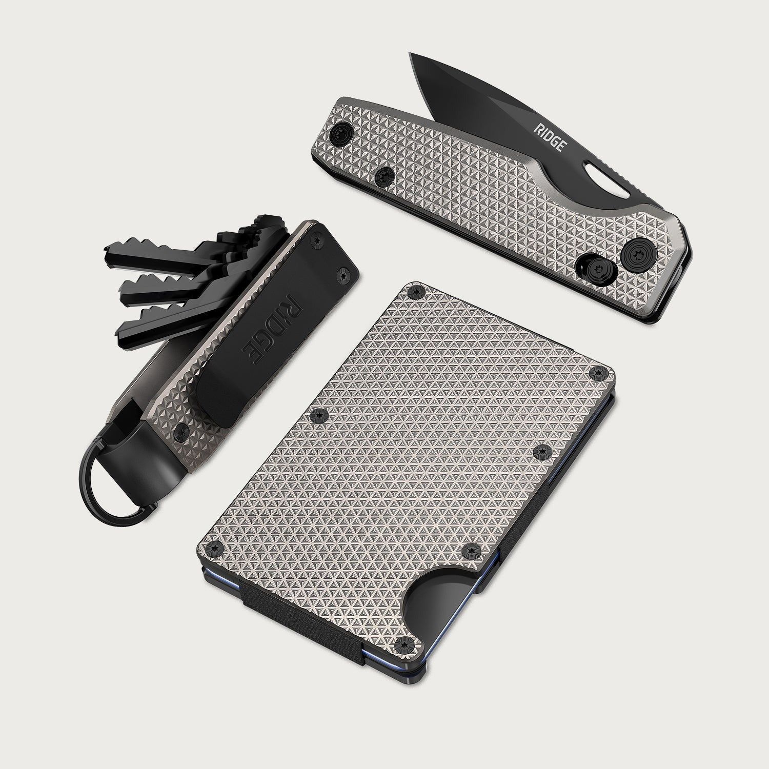 Daily Survival Set - Guilloché Titanium