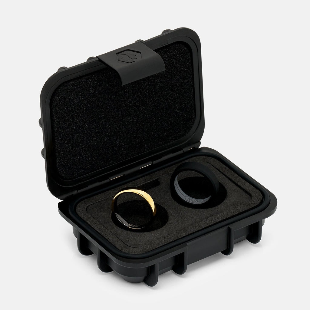 4mm Rounded Ring Set - 24K Gold