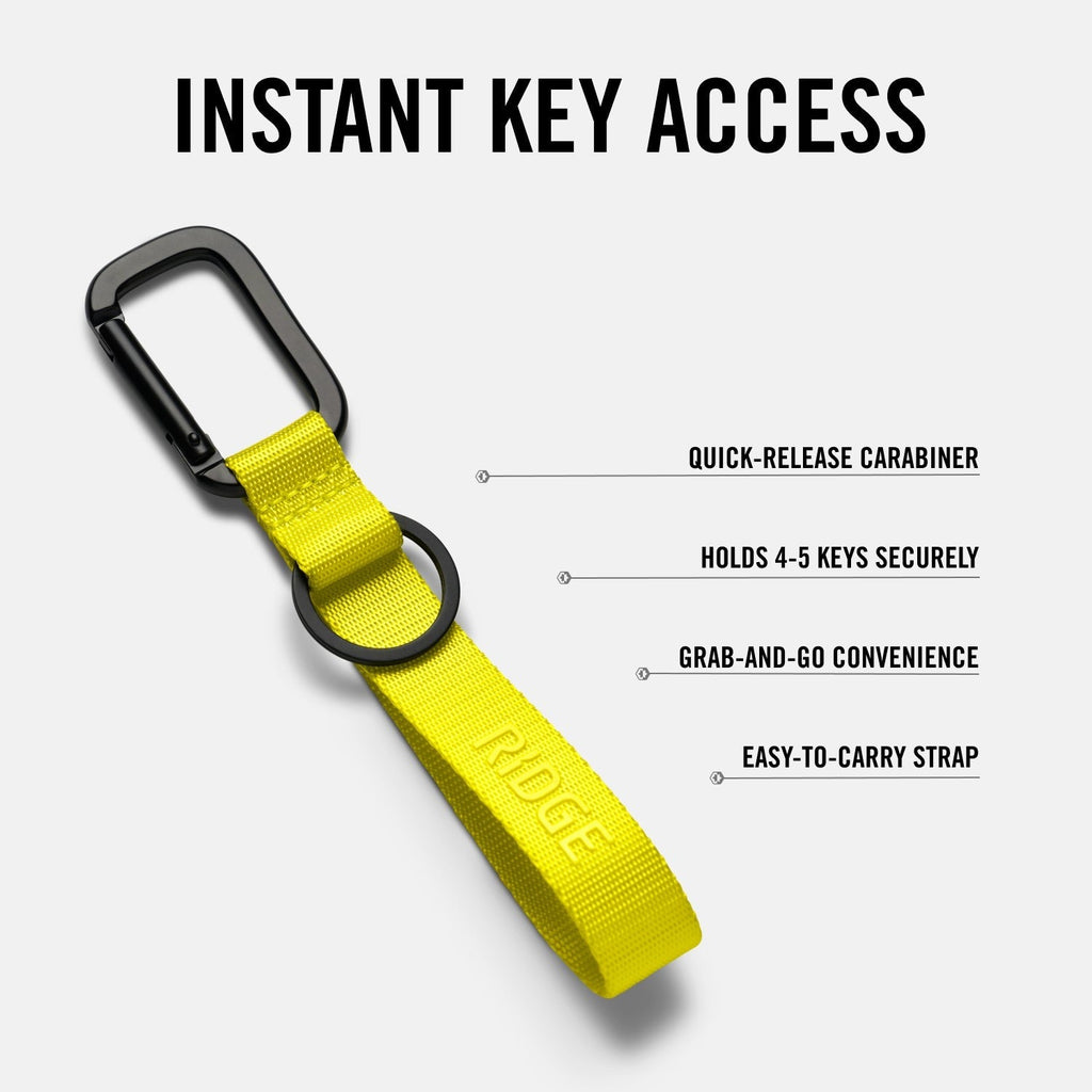 Ridge Keychain - Hyper Lime
