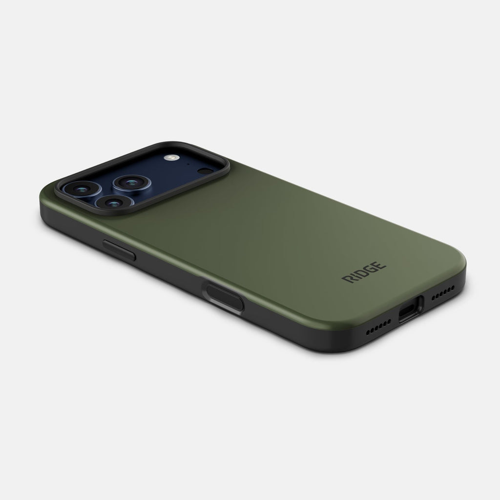 Ridge Phone Case - Matte Olive - iPhone 17 Pro Max