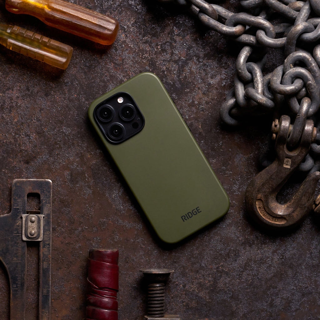 Ridge Phone Case - Matte Olive - iPhone 16 Pro