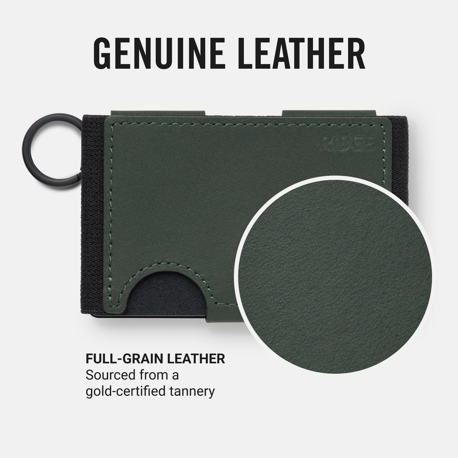 Ridge Keychain - Lilac Leather