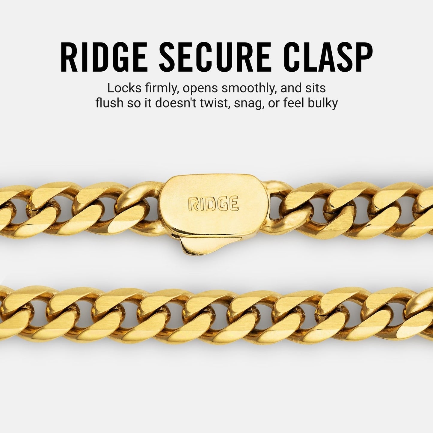 5mm Curb Chain - 18K Gold - 22"