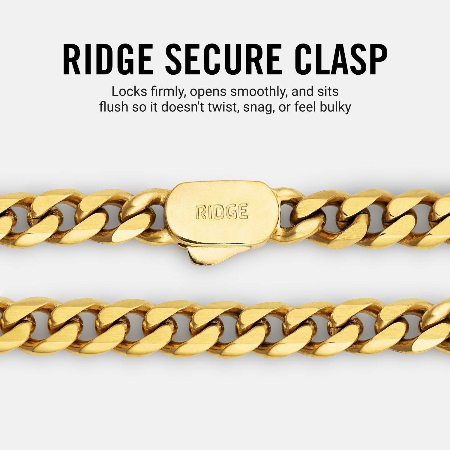 5mm Curb Chain - 18K Gold - 22"