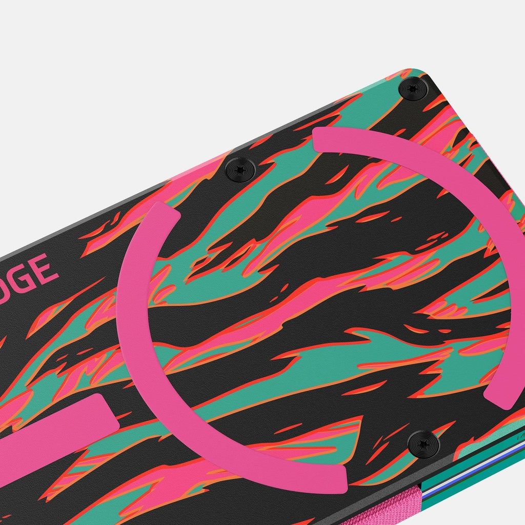 Ridge Wallet for MagSafe & Power Bank Kit - Neon Tiger