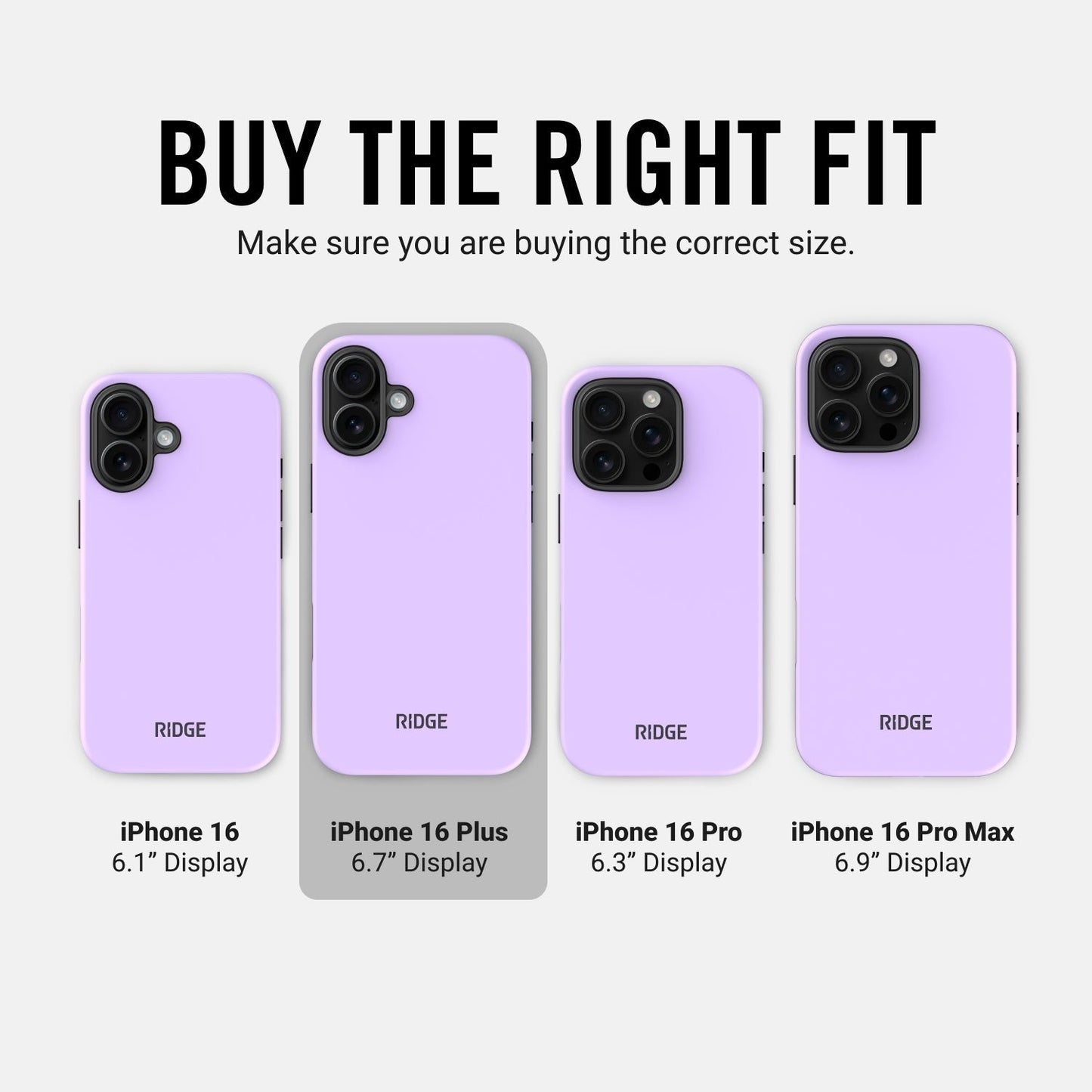 Ridge Phone Case - Lavender - iPhone 16 Plus