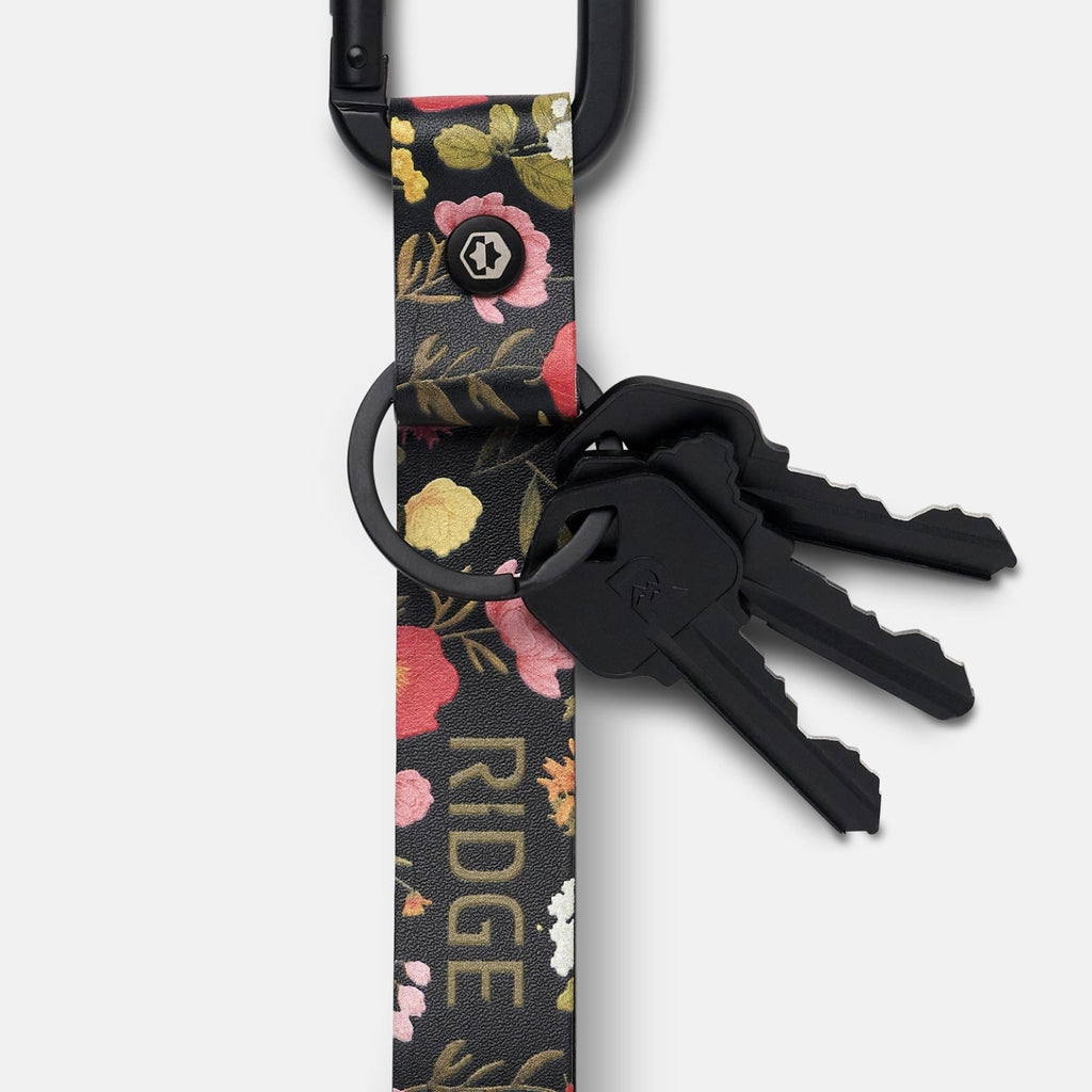 Ridge Keychain - Moonlight Garden Leather
