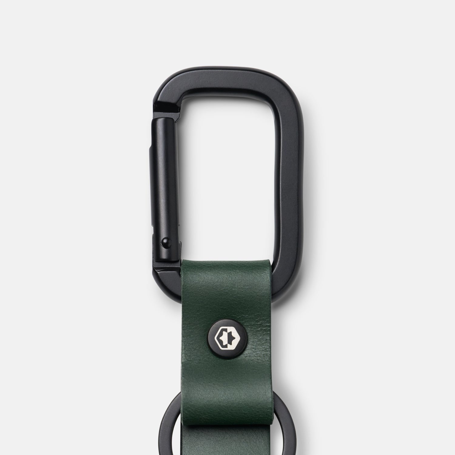 Ridge Keychain - Hunter Green Leather