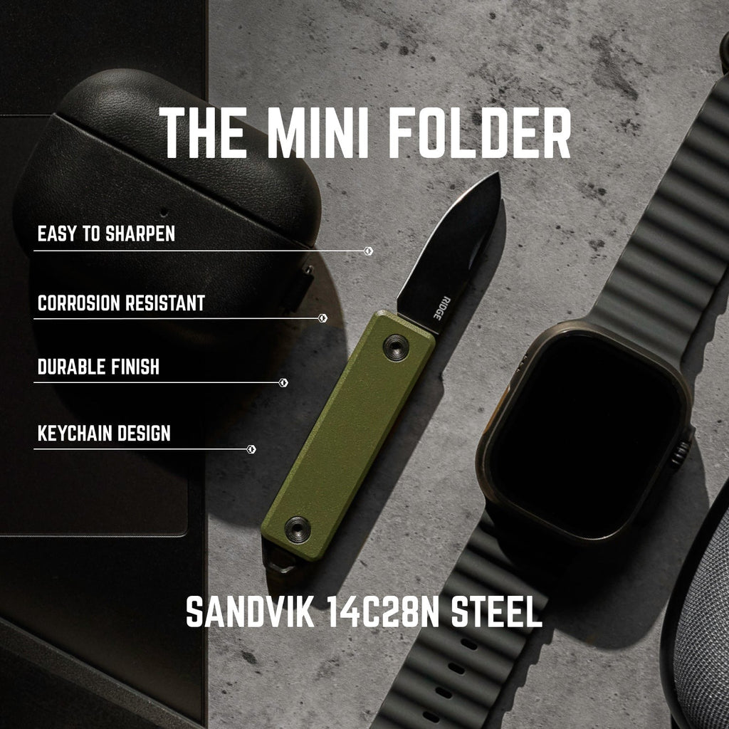 Mini Folder - Matte Olive