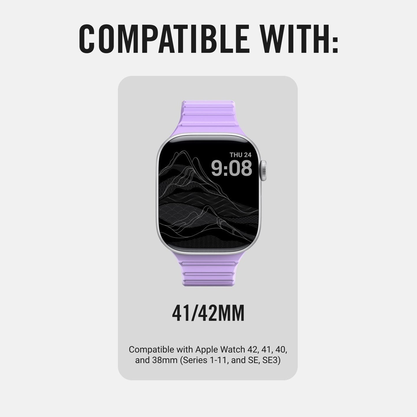 Everyday Watch Strap - Lavender - 41/42mm